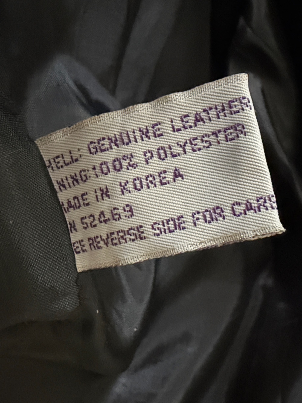 Black Double-Breasted Leather Trench Coat Vintage Sz Petite S Intl leather - Picture 4 of 5